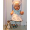 lente setje blauw wit gebloemd baby born 43cm
