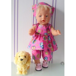 lente setje matroeska roze baby born 43cm