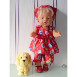 lente setje matroeska rood baby born 43cm
