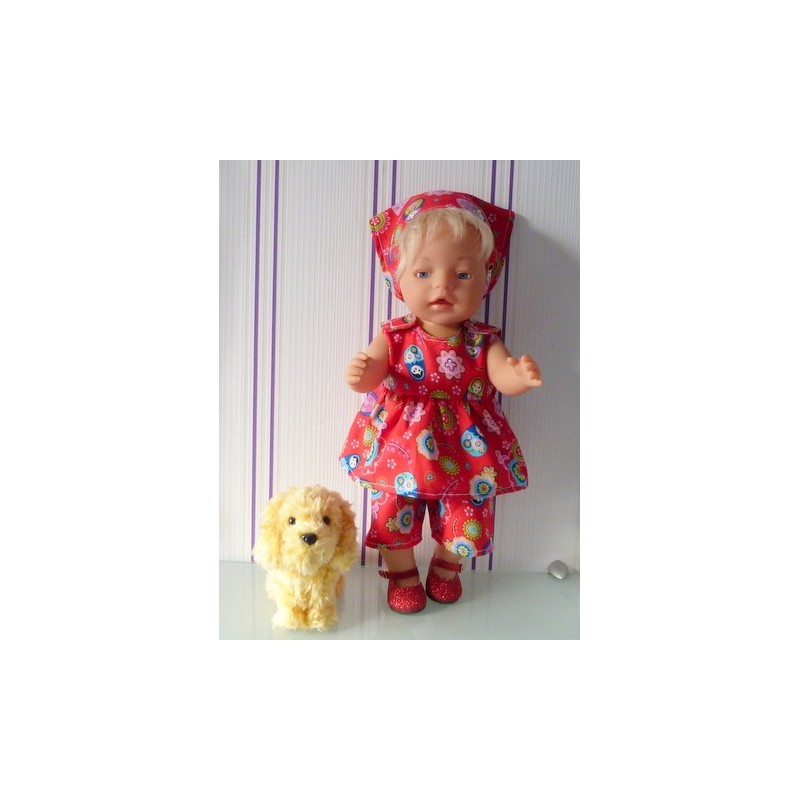 lente setje matroeska rood baby born 43cm