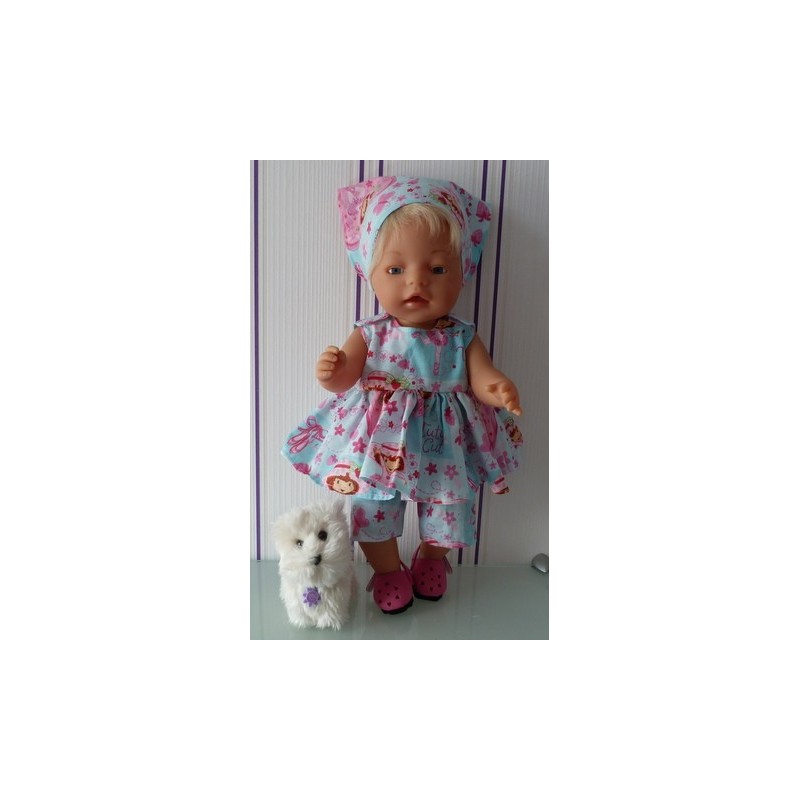 lente setje strawberry shortcake tutu baby born 43cm