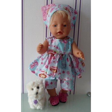 lente setje strawberry shortcake tutu baby born 43cm