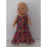 lange zomerjurk retro paars baby born 43cm