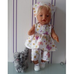 lente setje wit vlinders baby born 43cm
