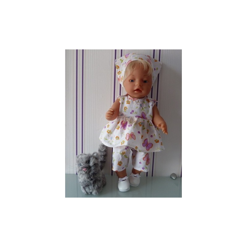 lente setje wit vlinders baby born 43cm