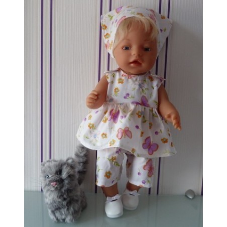 lente setje wit vlinders baby born 43cm
