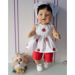 lente setje aardbeien baby born 43cm