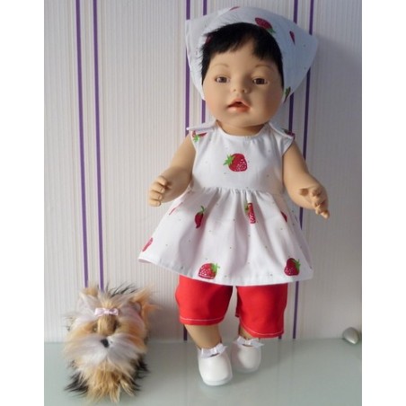 lente setje aardbeien baby born 43cm