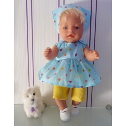 lente setje blauw lieveheerstbeestjes baby born 43cm