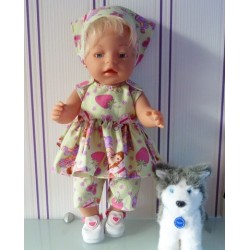 lente setje strawberry shortcake groen baby born 43cm