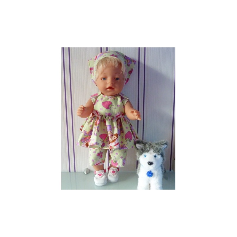 lente setje strawberry shortcake groen baby born 43cm
