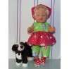 lente setje groen rood lieveheerstbeestjes baby born 43cm