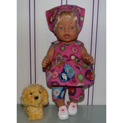 lente setje matroeska roze groot baby born 43cm