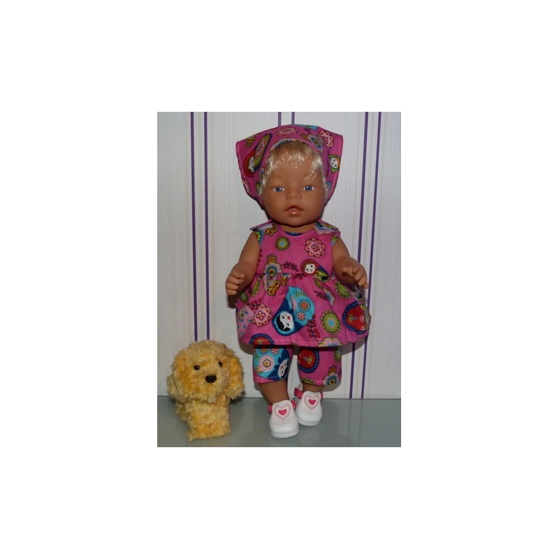 lente setje matroeska roze groot baby born 43cm