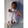 lente setje met stippen roze baby born 43cm