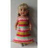 lange zomerjurk retro streep baby born 43cm
