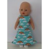 lange zomerjurk mint wolken baby born 43cm