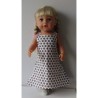 lange zomerjurk met bruin baby born 43cm