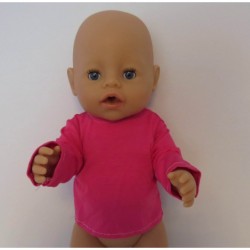 shirtje hard roze nr 11  baby born 43cm
