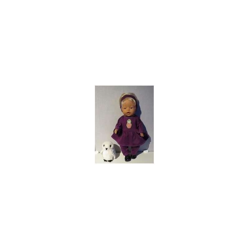 tuniek paars matroeska baby born 43cm
