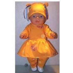 tuniek geel baby born 43cm