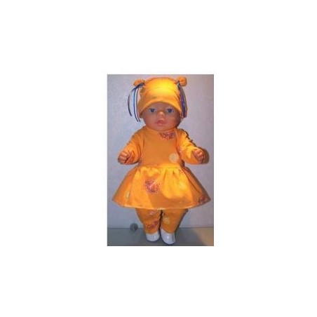 tuniek geel baby born 43cm