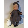 tuniek bruin glimmend baby born 43cm
