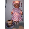 tuniek roze polka dots baby born 43cm