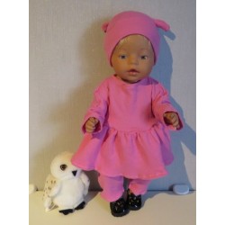 tuniek roze baby born 43cm