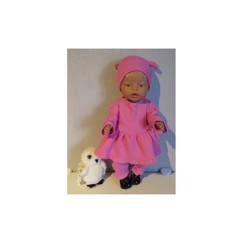 tuniek roze baby born 43cm