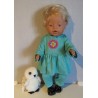 tuniek groen met bloem baby born 43cm