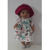zomerjurk outfitt wit flamingo baby born 43cm