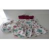 zomerjurk outfitt wit flamingo baby born 43cm