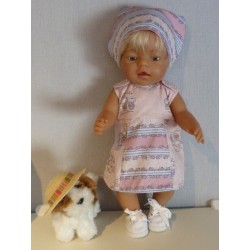 overgooier licht roze matroeska baby born 43cm
