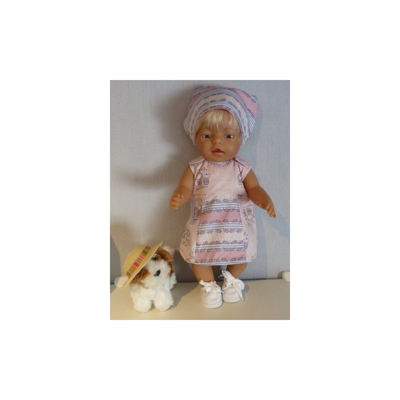 overgooier licht roze matroeska baby born 43cm