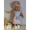 overgooier licht blauw matroeska baby born 43cm