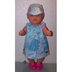 overgooier disney prinsessen blauw baby born 43cm