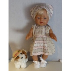 overgooier licht bruin matroeska baby born 43cm