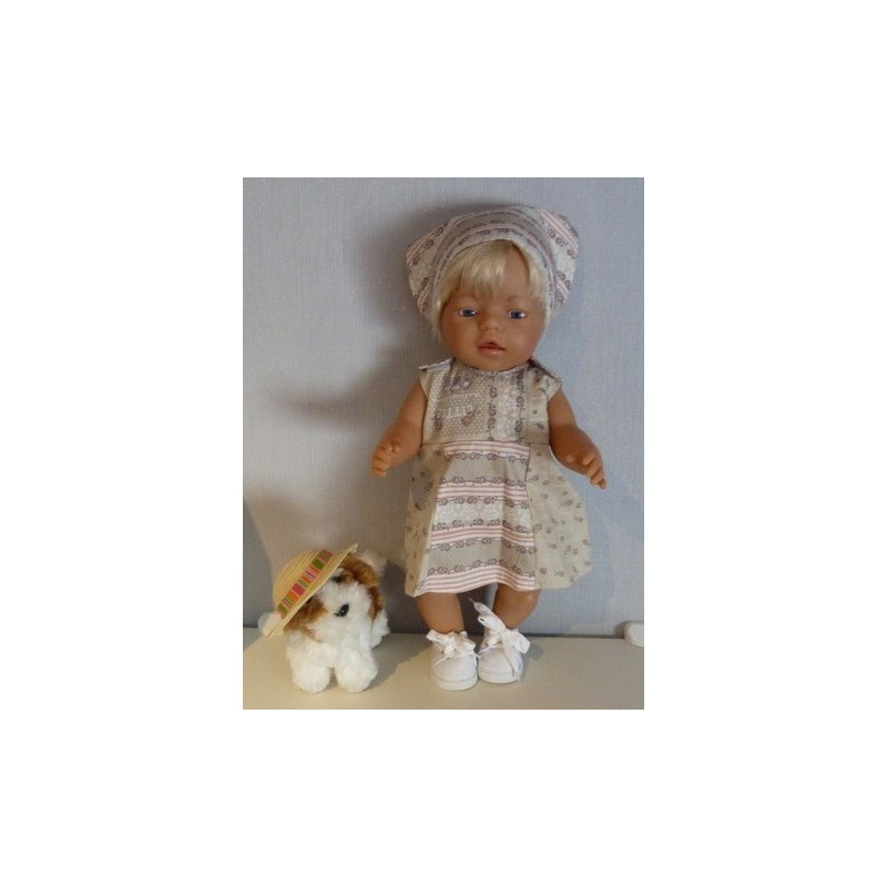 overgooier licht bruin matroeska baby born 43cm