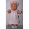 overgooier roze met zilver baby born 43cm