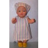 overgooier gestreept baby born 43cm