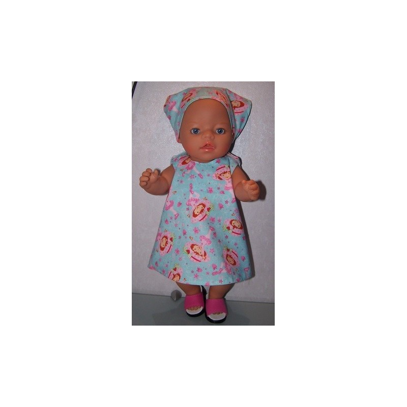 overgooier strawberry shortcake tutu baby born 43cm