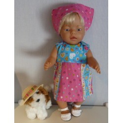 overgooier blauw gekleurd baby born 43cm