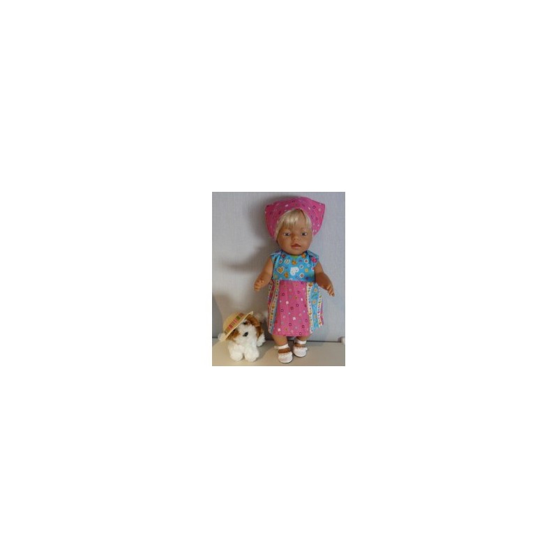 overgooier blauw gekleurd baby born 43cm