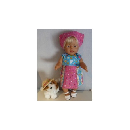 overgooier blauw gekleurd baby born 43cm