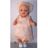 overgooier geel met roze giraffe baby born 43cm