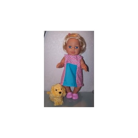 overgooier roze gebloemd baby born 43cm