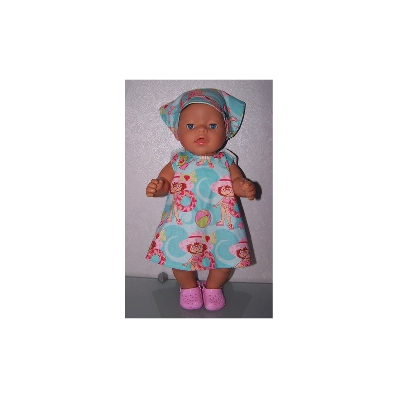 overgooier strawberry shortcake strand baby born 43cm