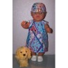 overgooier paars geruit baby born 43cm