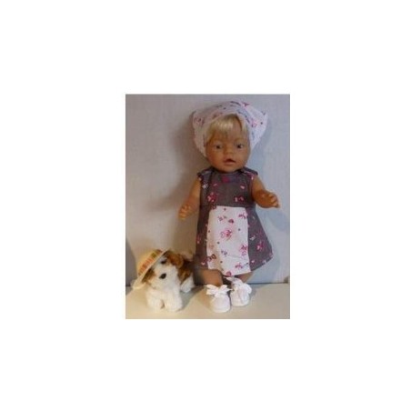 overgooier grijs hartjes baby born 43cm